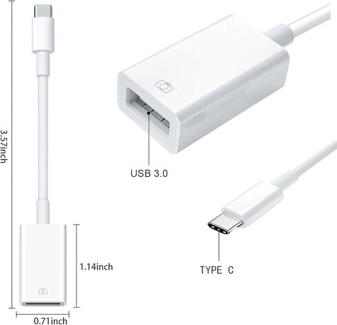 USB C SD Card Reader Compatible for Phone 16/16 Plus/16 Pro/16 Pro Max/15/15 Plus/15 Pro/15 Pro Max, Type C to Memory Card Reader Trail Camera Viewer SD Card, Plug and Play in Saudi Arabia