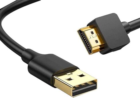 USB to HDMI Adapter Cable, USB to HDMI Male 1080P HD Monitor Display Audio Video Converter Cable Cord-2m in Saudi Arabia