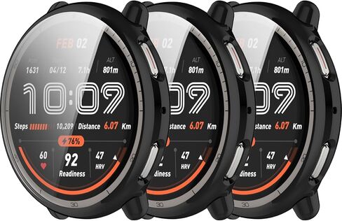 Cases Compatible with Amazfit Active 2 Screen Protector Flexible TPU HD Ultra-Thin Overall Bumper Protective Full Coverage All-Around Watch Cover in Saudi Arabia