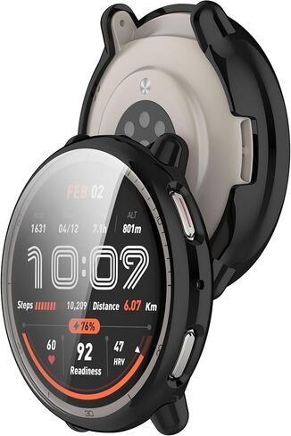 Cases Compatible with Amazfit Active 2 Screen Protector Flexible TPU HD Ultra-Thin Overall Bumper Protective Full Coverage All-Around Watch Cover in Saudi Arabia