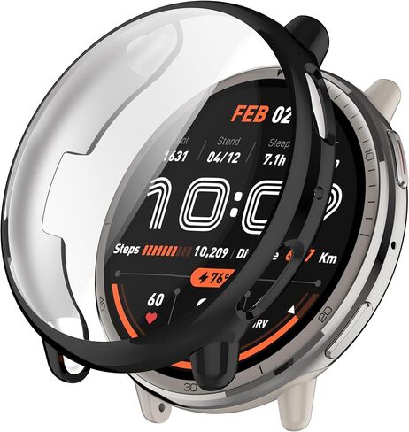 Cases Compatible with Amazfit Active 2 Screen Protector Flexible TPU HD Ultra-Thin Overall Bumper Protective Full Coverage All-Around Watch Cover in Saudi Arabia