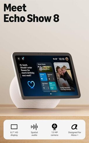 Amazon Echo Show 11 (أحدث طراز)، شاشة نابضة بالحياة عالية الدقة مقاس 11 بوصة مع مساحة عرض أكبر وصوت مكاني، مع Alexa+ الوصول المبكر، Graphite in Saudi Arabia