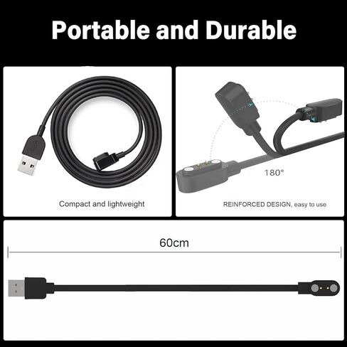 Replacement for Mingdaln JYouPro G28 G20 Smart Watch Chargers Magnetic USB Charging Cable (2-Pack) in Saudi Arabia