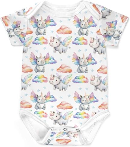 Cute Lions Elephant Giraffe Crocodiles Baby Bodysuits Cartoon Jungle Safari Animals Baby Romper in Saudi Arabia