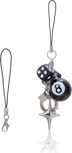 BEEFLYING Colorful Lucky Dice Mobile Phone Charms, Y2K Resin Mobile Phone Pendant Strap, Aesthetic Charm For Bag Keychain Wallet Camera Purse Decor in Saudi Arabia