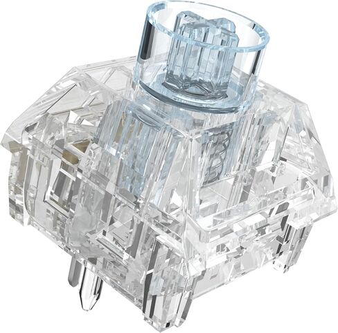 DRAOZA Kailh Box Jellyfish PRO Fully Transparent RGB Clicky Linear Tactile Mechanical Keyboard（Glass Jellyfish 108pcs） in Kuwait