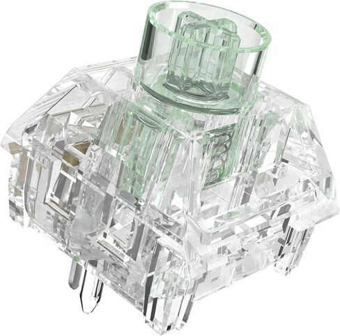 DRAOZA Kailh Box Jellyfish PRO Fully Transparent RGB Clicky Linear Tactile Mechanical Keyboard（Glass Jellyfish 108pcs） in Kuwait