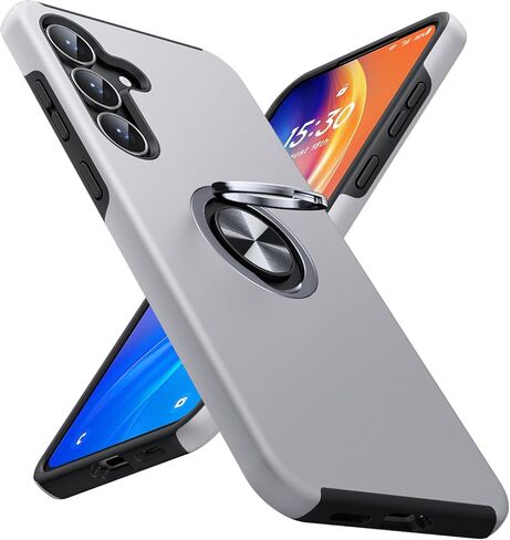 JAME for Samsung Galaxy A17/A26 5G Phone Case with Screen Protector [2 Packs] Ring Holder Stand Kickstand Dual Layer Military Shockproof Slim Protective Cover Samsung Galaxy A17/A26 Case, Alpine Green in Kuwait