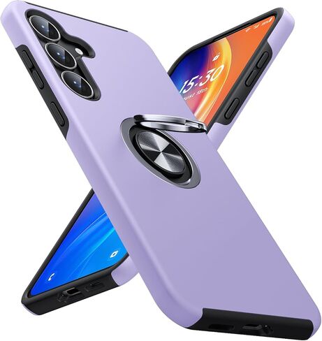 JAME for Samsung Galaxy A17/A26 5G Phone Case with Screen Protector [2 Packs] Ring Holder Stand Kickstand Dual Layer Military Shockproof Slim Protective Cover Samsung Galaxy A17/A26 Case, Alpine Green in Kuwait