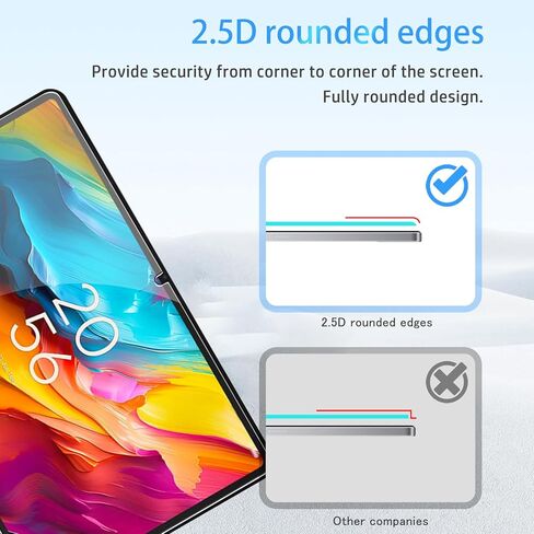 واقي شاشة لجهاز TCL NXTPAPER 14 Tablet مقاس 14.3 بوصة، زجاج مقسى عالي الدقة، صلابة 9 ساعات، خدش، مضاد لبصمات الأصابع، واقي غشاء من الزجاج المقوى لجهاز TCL NXTPAPER 14 Tablet [عبوة واحدة] in Kuwait