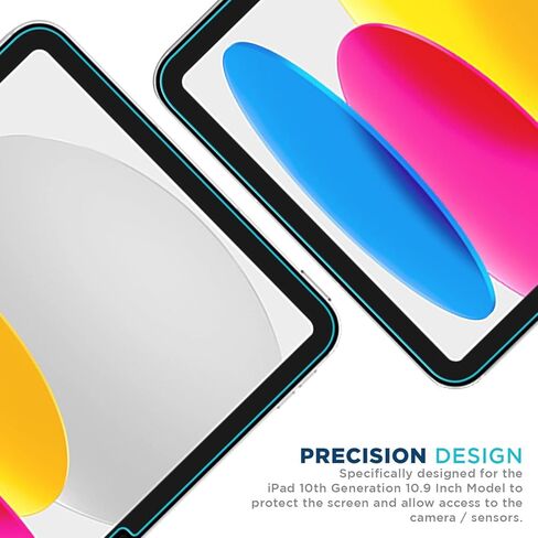 واقي شاشة Tech Armor Matte مضاد للتوهج لجهاز iPad 11 (2025) وiPad الجيل العاشر 10.9 بوصة 2022، متوافق مع Face ID، عبوتان in Kuwait