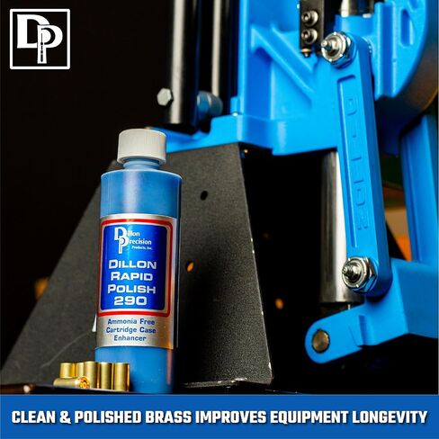 Dillon Precision Rapid Polish 290 – خرطوشة تلميع للبهلوانات الاهتزازية | زجاجة سعة 8 أونصة، تعمل على تحسين تنظيف النحاس للحصول على لمسة نهائية أكثر إشراقًا وجاهزة لإعادة التعبئة in Kuwait