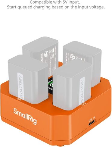 SmallRig Cold Shoe Adapter with Wind Muff Windshield and NP-FW50 4-Channel Camera Battery Charger for Sony in Saudi Arabia