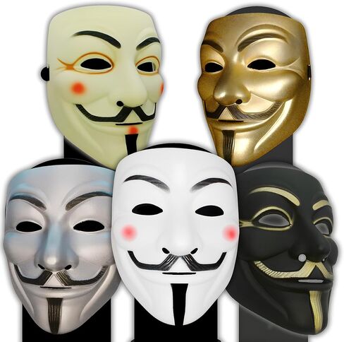قناع القراصنة المتميز - دعامة قناع زي لعب الأدوار التنكرية مستوحاة من موضوعات PZ Hacker Spy & Ninja، قناع أزياء الهالوين (5) in Kuwait