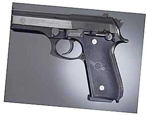 Hogue Rubber Grip Panel Set for Taurus PT-92, PT-99, PT-100, PT101, PT-92AR, Black - 99010 in Saudi Arabia