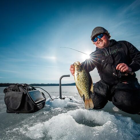 بطارية ليثيوم أيون 14.8 فولت 20 أمبير مع شاحن - طاقة محمولة خفيفة الوزن للتصوير المباشر لصيد الأسماك على الجليد (Garmin LiveScope، Humminbird MEGA Live & Lowrance ActiveTarget) in Kuwait