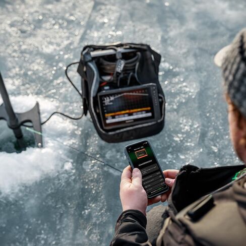 بطارية ليثيوم أيون 14.8 فولت 20 أمبير مع شاحن - طاقة محمولة خفيفة الوزن للتصوير المباشر لصيد الأسماك على الجليد (Garmin LiveScope، Humminbird MEGA Live & Lowrance ActiveTarget) in Kuwait