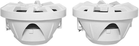 Rockville RKL80MW 900-Wat 8 in 2-Way Marine Boat مكبر صوت، IP66 مقاوم للماء، مصابيح LED متزامنة، براغي مثبتة مسبقًا من الفولاذ المقاوم للصدأ، مخروط من البولي بروبيلين، للبحرية والخارجية، 8 قطع in Saudi Arabia