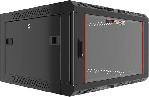 Sysracks - Network Data Cabinet - Rack Mount - Wall Mount IT Rack - Locking - Server Rack - 24-Inch deep Data Rack - Locking Server Rack Cabinet Glass Door (9U (23" w x24 d x20 h)) in Saudi Arabia