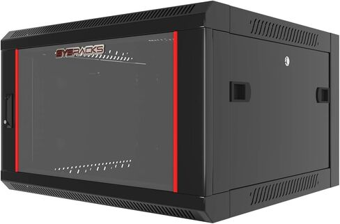 Sysracks - Network Data Cabinet - Rack Mount - Wall Mount IT Rack - Locking - Server Rack - 24-Inch deep Data Rack - Locking Server Rack Cabinet Glass Door (9U (23" w x24 d x20 h)) in Saudi Arabia