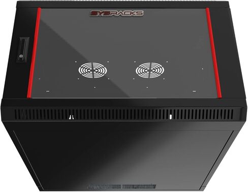 Sysracks - Network Data Cabinet - Rack Mount - Wall Mount IT Rack - Locking - Server Rack - 24-Inch deep Data Rack - Locking Server Rack Cabinet Glass Door (9U (23" w x24 d x20 h)) in Saudi Arabia