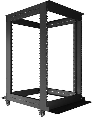 Sysracks 18U Open Frame 4 Post Server IT Network Data Rack HQ Relay on Casters in Saudi Arabia