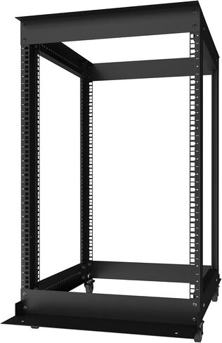 Sysracks 18U Open Frame 4 Post Server IT Network Data Rack HQ Relay on Casters in Saudi Arabia