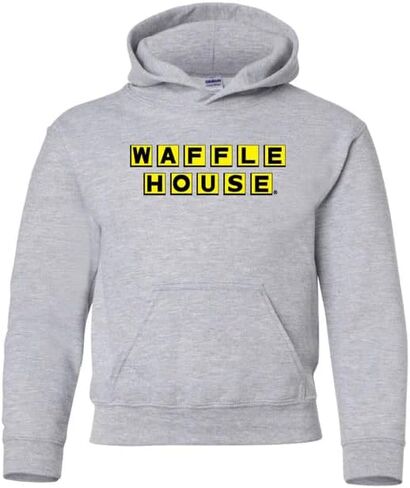 Waffle House Youth Logo Hoodie Carolina Blue, X-Large in Saudi Arabia