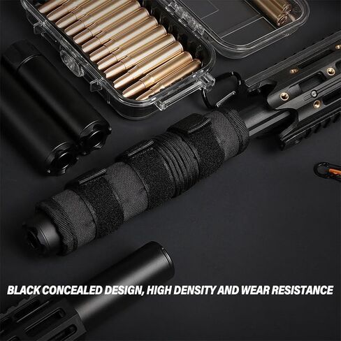 غطاء تكتيكي Airsoft مقاس 4/5/6/7/9 بوصة - غطاء درع حراري للاستخدام المضاد للحرق والديكور، جراب واقي كاتم الصوت لمعدات ألعاب الحرب للصيد والرماية in Kuwait