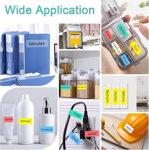 مجموعة أشرطة ملصقات NineLeaf 5PK باللون الأسود على اللون متوافقة مع Brother M MK MK221 MK421 MK521 MK621 MK721 9 مم 3/8 بوصة × 8 متر تعمل مع صانع الملصقات P-Touch PT-45M PT-65 PT-70 PT-80 PT-M95 in Saudi Arabia