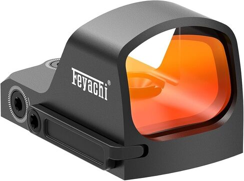 Feyachi RMR Red Dot Sight 2MOA، النسخ الاحتياطي للطاقة الشمسية والاهتزاز مستيقظًا، 1500G مقاوم للصدمات IPX7 مقاوم للماء، بصري عالمي مع لوحة Picatinny/MOS in Saudi Arabia