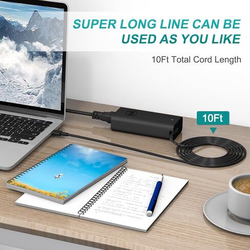 شاحن كمبيوتر محمول سريع 65 وات USB C متوافق مع Dell Latitude 5320 5520 5530 Latitude 7200 7320 7330 2 في 1، Inspiron 15 16، Chromebook 11 13، XPS 13 15 متضمن سلك الطاقة in Kuwait