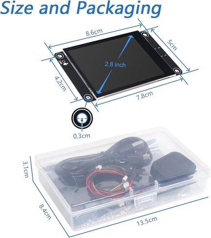 Freenove ESP32-S3 ESP32 S3 Display CYD 2.8 Inch IPS Capacitive Touch Screen 240x320 Pixel, Supporting XiaoZhiAI AI, Dual-core 32-bit 240 MHz Microcontroller WiFi+BT, C Code LVGL Projects Tutorial in Saudi Arabia