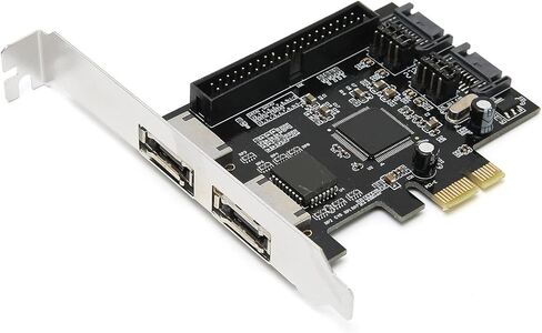 بطاقة محول PCIe إلى IDE ESATA مع دعم وأوضاع Ultra ATA 133، متوافقة مع محركات الأقراص الصلبة المختلفة، رائعة لعشاق التكنولوجيا in Saudi Arabia