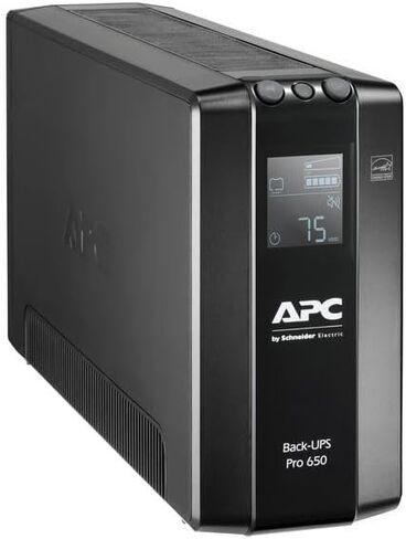 APC من شنايدر إلكتريك UPS Back Pro - BR650MI - UPS 650VA (6 منافذ IEC، واجهة LCD، حماية خط بيانات 1 جيجابايت) in Saudi Arabia