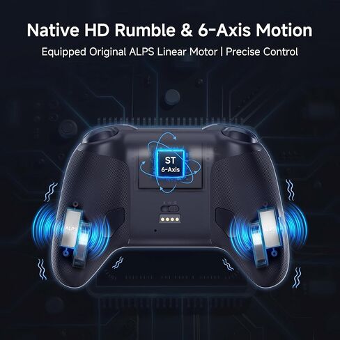 وحدة تحكم لاسلكية MOBAPAD Chitu2 HD Switch 2، عصا تحكم TMR Glide [ZERO Drift]، قاعدة شحن، HD Rumble، NFC، Turbo، برمجة، أزرار ميكانيكية - لوحة ألعاب لجهاز Nintendo Switch/Switch 2 in Kuwait