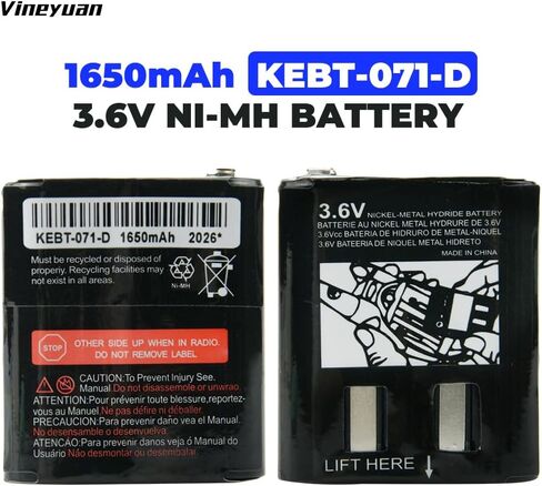 3.6V 1650mAh Two Way Radio Rechargeable Battery for Motorola 53615 KEBT-071A KEBT-071-B KEBT-071-C KEBT-071-D Talkabout 5950 T4800 T4900 T5000 T5800 T9500R HKNN4002 in Saudi Arabia