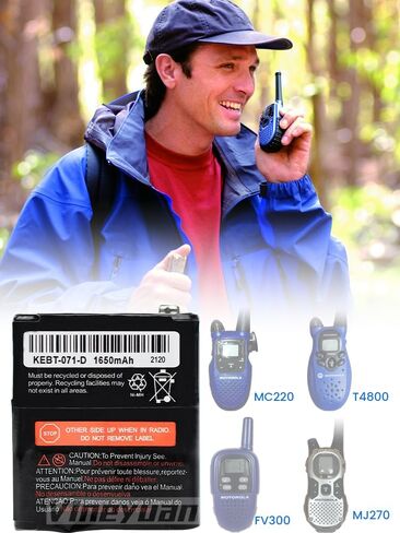 3.6V 1650mAh Two Way Radio Rechargeable Battery for Motorola 53615 KEBT-071A KEBT-071-B KEBT-071-C KEBT-071-D Talkabout 5950 T4800 T4900 T5000 T5800 T9500R HKNN4002 in Saudi Arabia