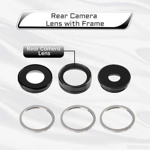 for iPhone 14 Pro Max 14 Pro Camera Lens Glass with Frame Replacement Rear Camera Back Camera Lens Metal Frame Cover Replace with Full Repair Tools Kit Model: A2890 A2650 A2889 A2894 A2651 in Saudi Arabia