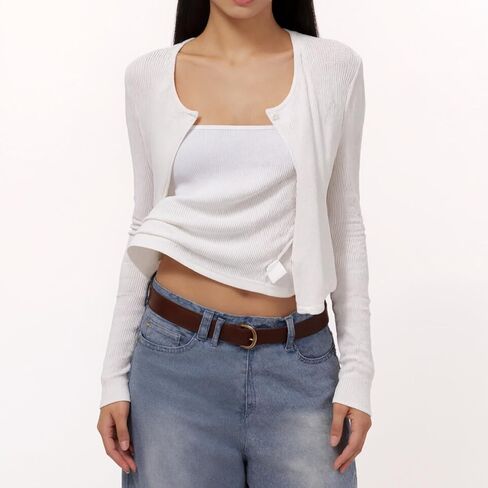 Women Open Front Cardigan Sweater Asymmetric Design Lightweight Knit Long Sleeve Loose Cover Up in Saudi Arabia