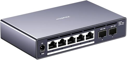 9 منافذ 2.5G سهلة الإدارة PoE+ Ethernet Switch، IEEE8023af/at PoE 140W، VLAN/QoS/STP/IGMP/LACP مدعوم، محول شبكة 2.5 جيجا بايت بدون مروحة لـ AP، هاتف VoIP، كاميرا IP، NVR in Kuwait