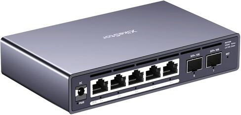 9-Port 2.5G Easy Managed PoE+ Ethernet Switch, IEEE8023af/at PoE 140W, VLAN/QoS/STP/IGMP/LACP Supported, Fanless 2.5Gb Network Switch for AP, VoIP Phone, IP Camera, NVR in Kuwait