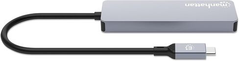 موزع مانهاتن 4 منافذ 10 جيجا USB-C: اتصال فائق السرعة لأجهزة الكمبيوتر المحمولة والمزيد، تصميم مدمج وجاهز للسفر - 181143 in Kuwait