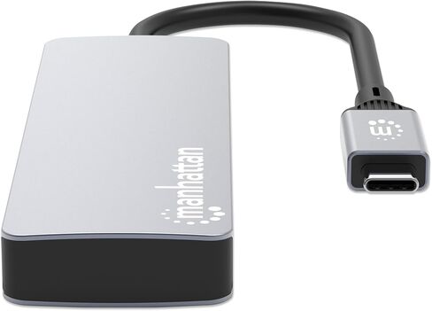 موزع مانهاتن 4 منافذ 10 جيجا USB-C: اتصال فائق السرعة لأجهزة الكمبيوتر المحمولة والمزيد، تصميم مدمج وجاهز للسفر - 181143 in Kuwait