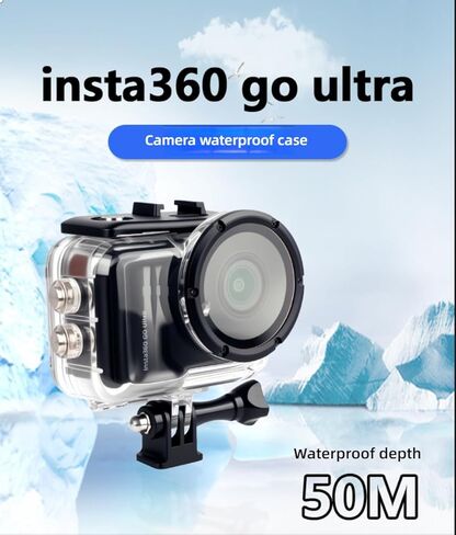 Waterproof Case Compatible for Insta360 Go Ultra，High-Transparency, Corrosion-Resistant PC Material Offers Impact-Resistant, and Scratch-Resistant Properties for Enhanced Camera Protection. in Kuwait