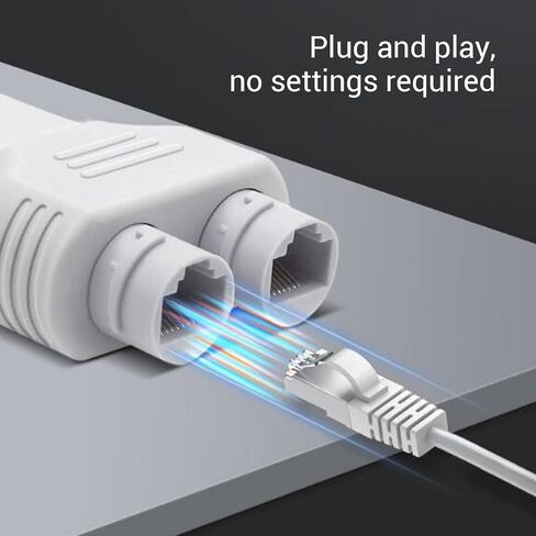 POE Combiner Splitter Adapter Waterproofing 100Mbps Plug and Play POE Extender for Security Camera in Saudi Arabia