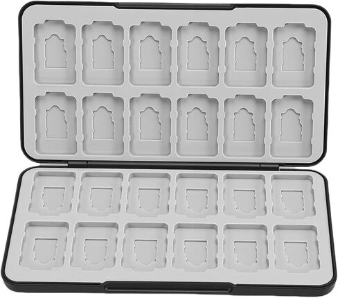 Game Card Case, 24 Slots for 2 Game Cards and 24 Memory Cards, Portable Storage Organizer with Magnetic Closure, forSwitch 2, SD, Micro SD in Saudi Arabia