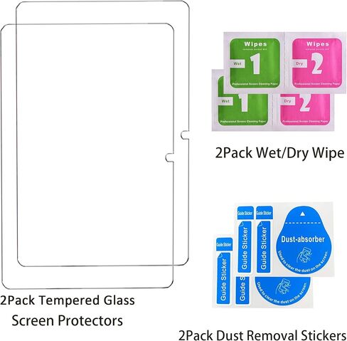 2 Pack Tempered Glass Screen Protectors Compatible with Teclast T60 Pro, 12 inch Full Coverage,Anti Scratch, Bubble Free, 9H Hardness in Kuwait