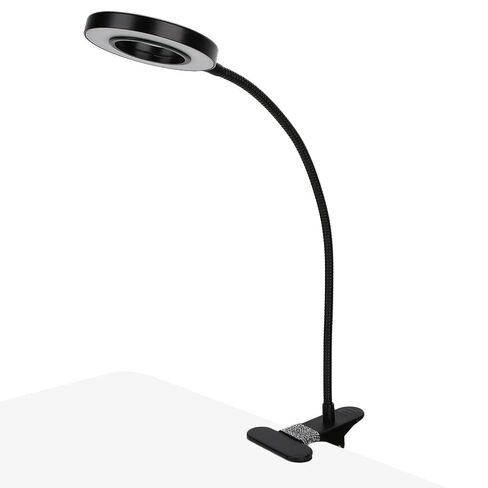 ضوء حلقة مكتب خرطوم معدني قابل للتعديل 360 درجة من BRRNOO، ضوء قراءة LED USB لتمديد رموش فن الأظافر، دافئ مع 10 مستويات من السطوع واللون in Kuwait
