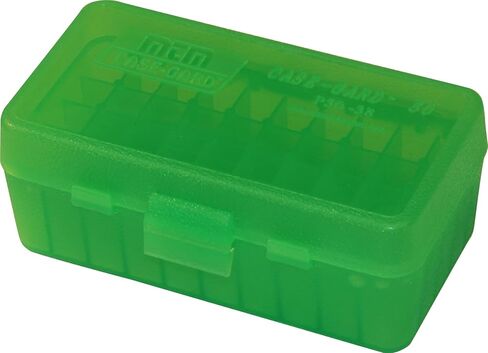 MTM Case-Gard MTM 50 Round Flip-Top Ammo Box 38/357 Cal (Green) in Saudi Arabia